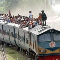 وضعیت وحشتناک یک قطار مسافربری در بنگلادش