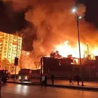  آتش‌سوزی گسترده در استودیو الاهرام مصر