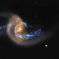 تصویر روز ناسا؛ NGC 7714، انفجار ستاره پس از برخورد کهکشان