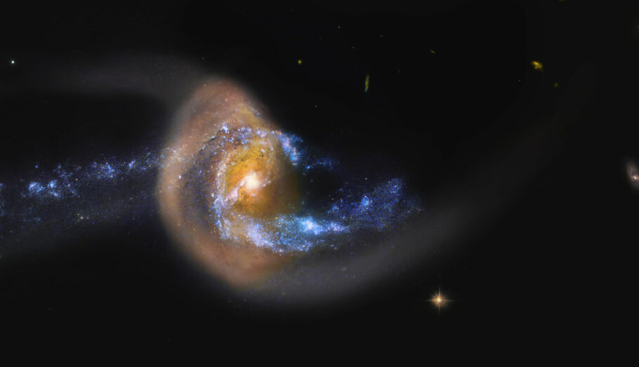 تصویر روز ناسا؛ NGC 7714، انفجار ستاره پس از برخورد کهکشان