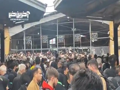 ازدحام جمعیت در مرز مهران