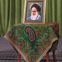 عکس/ آثار هنری ایرانی زینت بخش محل پیام نوروزی رهبر انقلاب