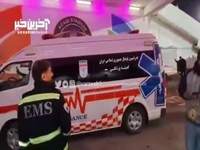 انتقال سردار آزمون با آمبولانس به خارج استادیوم