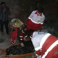 جان باختن یک شهروند براثر سقوط از کوه تنگاب فیروزآباد