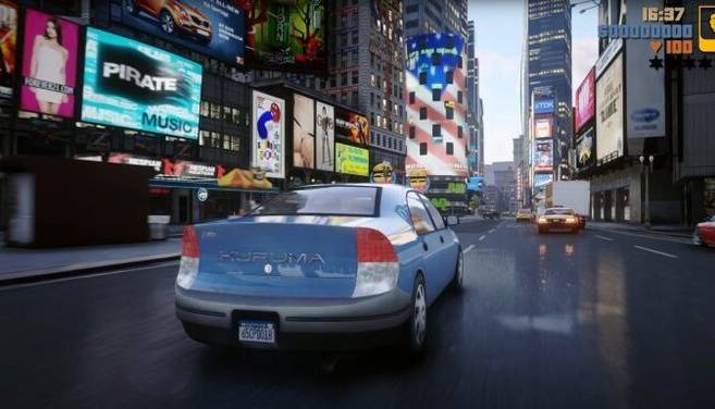 گیم پلی بازی نوستالژی GTA 3 با Unreal Engine 5 ساخته شد