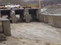 بارش‌ها رودخانۀ کن تهران را خروشان کرد