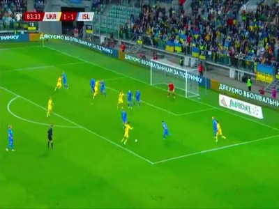 گل پیروزی بخش اوکراین توسط مودریک در دقیقه 84