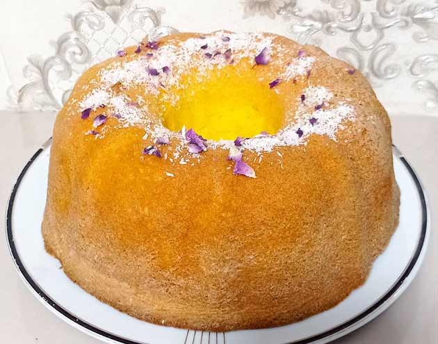 روش تهیه کیک زعفران و گلاب