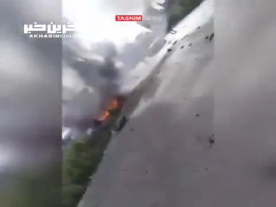 تصاویری از حمله پهپادی اسرائیل به خودرویی در لبنان