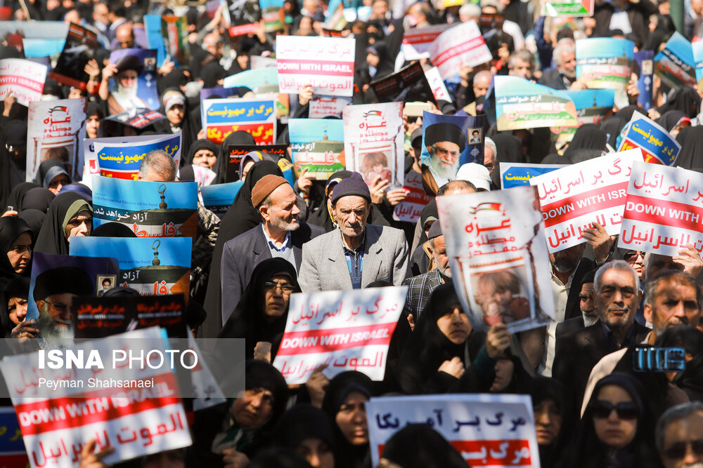 عکس/ راهپیمایی مردم اصفهان در محکومیت رژیم صهیونیستی