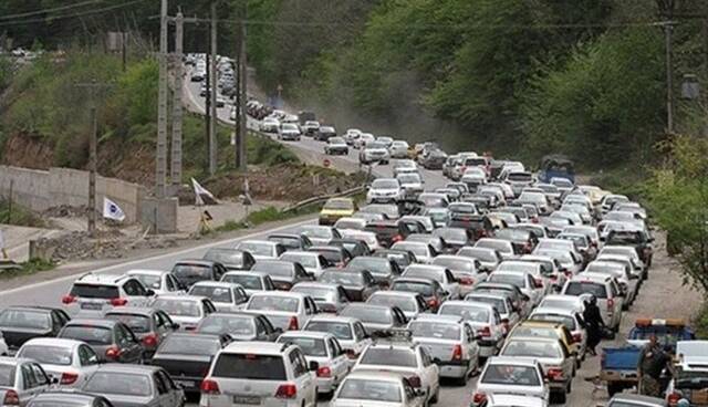 ترافیک در آزادراه تهران-شمال سنگین است