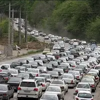 ترافیک در آزادراه تهران-شمال سنگین است