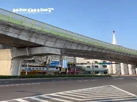 لرزش هولناک پل در اثر زلزله تایوان