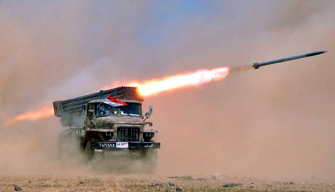 حمله ارتش سوریه به مواضع تروریست‌ها در «دیرالزور»، «تدمر» و «ادلب»