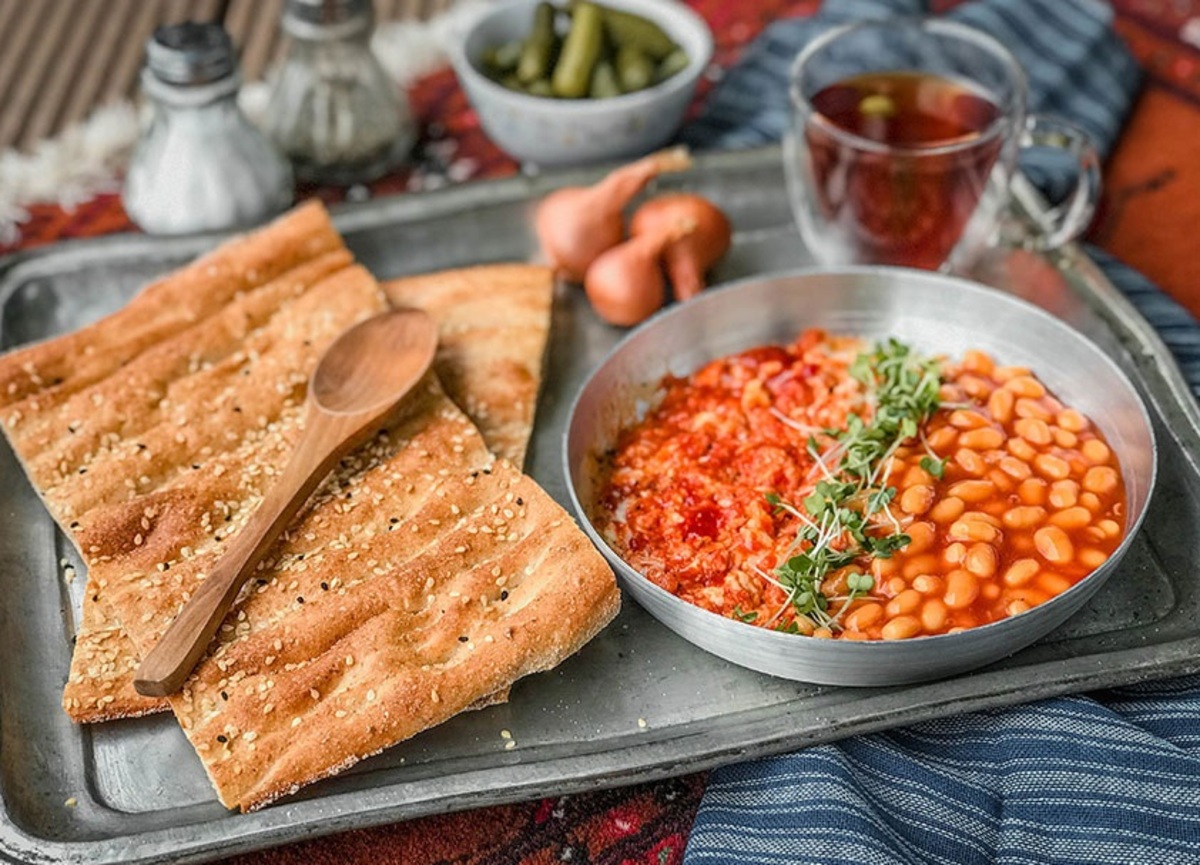 املت شاپوری صبحانه خوشمزه گیلانی