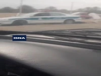 ویدئویی از خودروهای نیروهای انتظامی که مورد حمله تروریستی قرار گرفتند