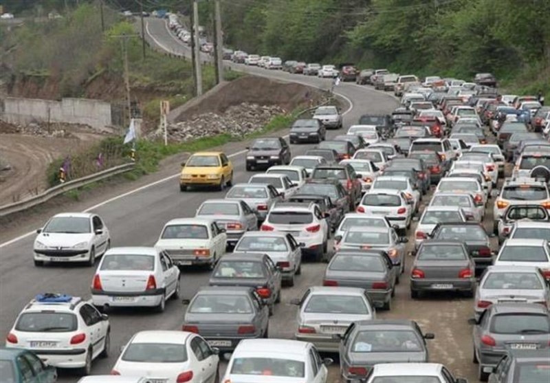 ترافیک بسیار سنگین و پرحجم در هراز و فیروزکوه