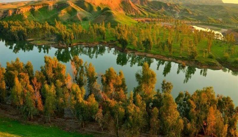 دریاچه سیل بند چاه ماری در استان خوزستان و شهرستان بهبهان