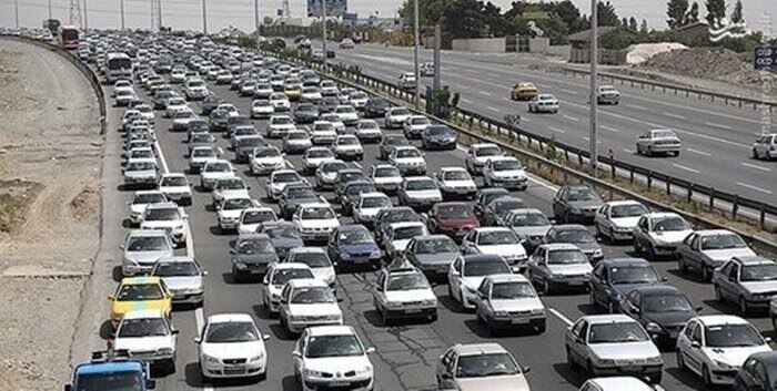 ترافیک نیمه‌سنگین در آزادراه کرج به تهران