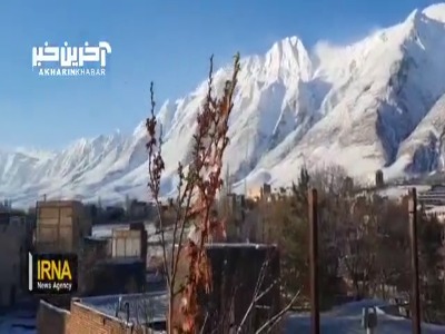 بارش برف بهاری در خوانسار استان اصفهان