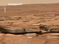 نمایی از دهانه‌ی jezero در مریخ 