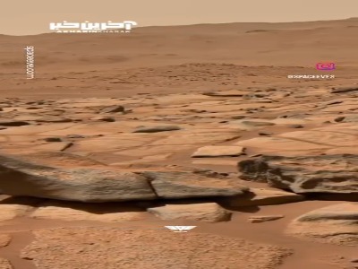 نمایی از دهانه‌ی jezero در مریخ