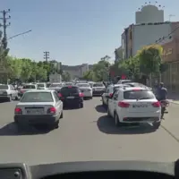 ترافیک سنگین در ساعات پیک در تقاطع فردوسی - صدوقی قم