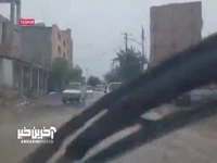 وضعیت خیابان‌های ایرانشهر بعد از بارندگی شدید