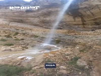 آبشار فصلی زیبا در استان فارس