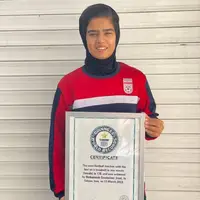 دختر ایرانی که رکوردِ روپایی در حال حرکت جهان را زد