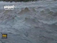 طغیان رودخانه نیکشهر در جنوب سیستان و بلوچستان