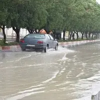 بارش باران در جاده‌های ۹ استان کشور