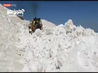 حجم سنگین برف گردنه تته کردستان