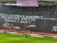 حمایت جالب از فلسطین در یک بازی فوتبال در ترکیه