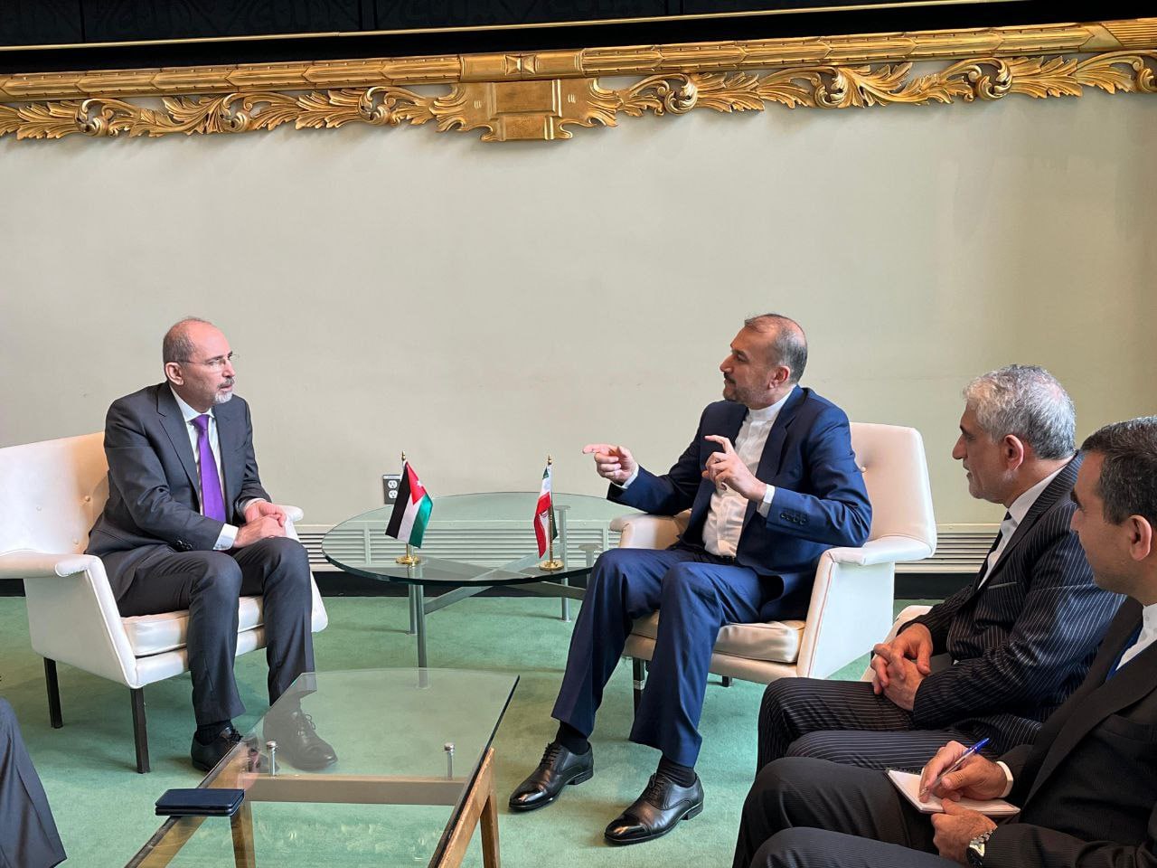 عکس/ دیدار وزرای خارجه ایران و اردن در نیویورک