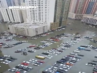 وضعیت خیابان‌های دبی بعد از سیل
