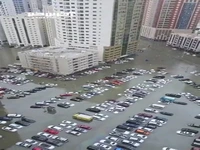  وضعیت خیابان‌های دبی بعد از سیل