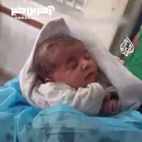 مجروح شدن نوزاد 20 روزه فلسطینی بر اثر بمباران ارتش اسرائیل