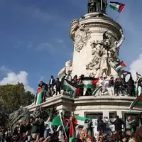 حمایت گسترده از فلسطین در پاریس
