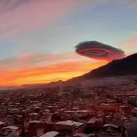 ابرهای عدسی شکل در پاتاگونیا در آرژانتین