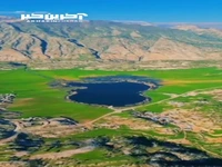 دریاچه‌ زیبای بَرم اَلوان در شهرستان بهمئی