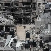 عکس/ ویرانی گسترده خان یونس در جنوب غزه به دست اشغالگران