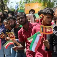 ابراز احساسات مردم سریلانکا از حضور رئیسی در کشورشان