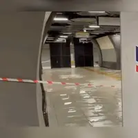 بارش باران در ایستگاه متروی تازه افتتاح شده استانبول!