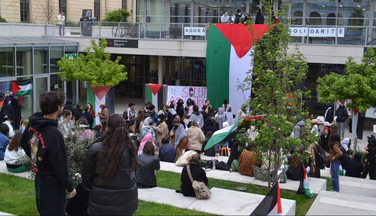 جنبش دانشجویی حمایت از فلسطین به فرانسه رسید