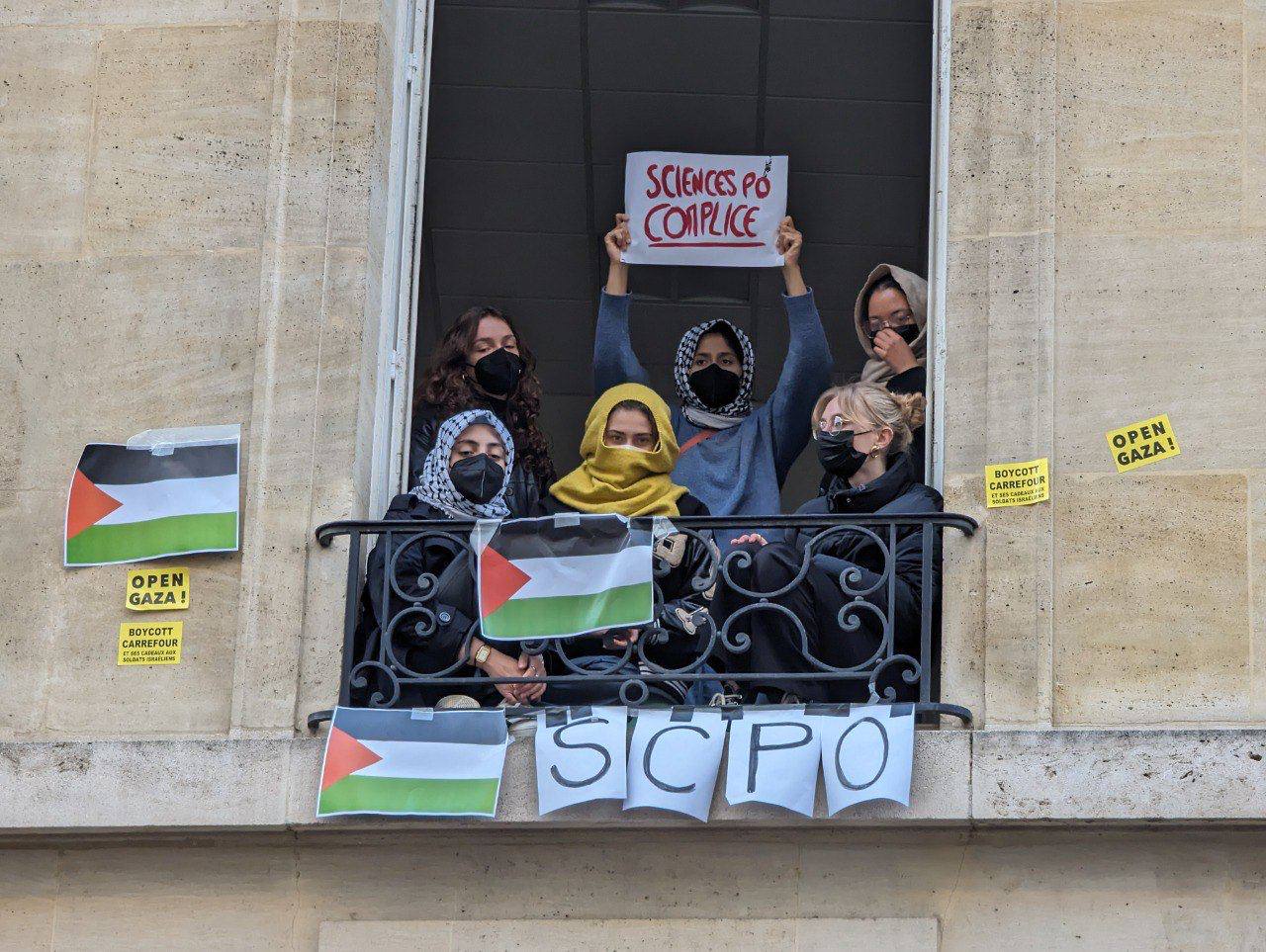 اعتراضات دانشجویان فرانسوی به جنگ و نسل‌کشی در غزه