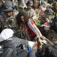 عکس/ حمله گارد ملی آمریکا به اعتراضات دانشجویی علیه اسرائیل 