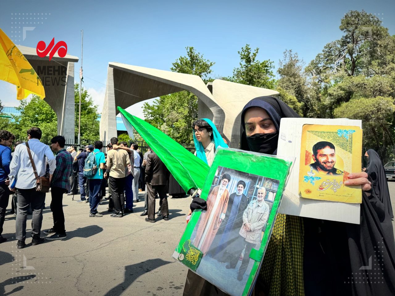 عکس/ تجمع دانشجویان دانشگاه تهران در حمایت از خیزش دانشجویی ضدصهیونیستی