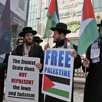 تظاهرات یهودیان آمریکا علیه جنایات رژیم صهیونیستی