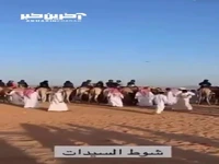 مصدوم شدن تعدادی از شرکت کنندگان در مسابقات شترسواری زنان عربستان
